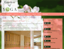 Tablet Screenshot of gardenofyoga.net
